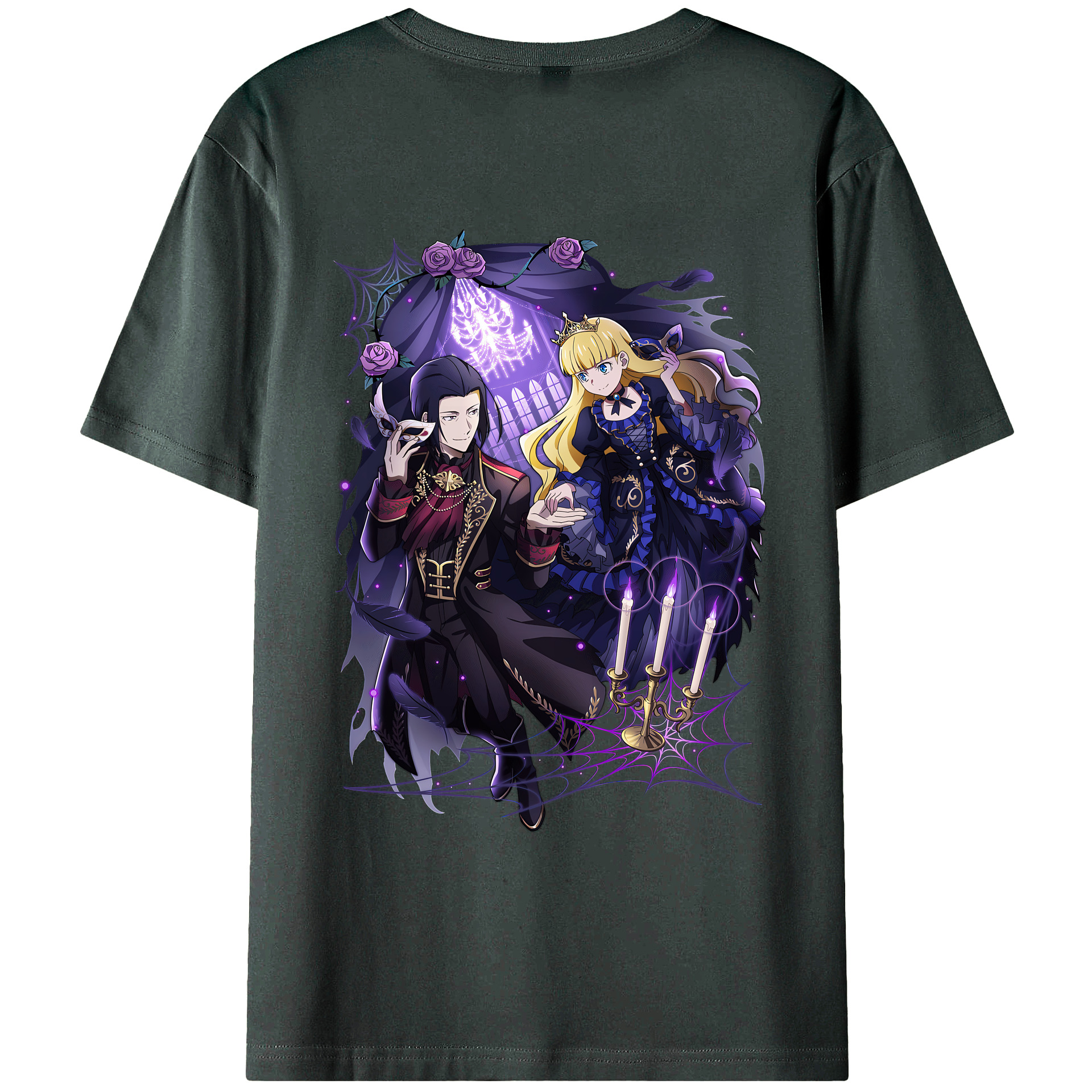 （画像用） 文豪ストレイドッグス Bungo Stray Dogs 綿100％ メンズ半袖Tシャツ（バックプリント） 通気性